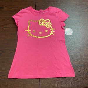 Hello Kitty Pink Gold Shirt Juniors Large (11/13)